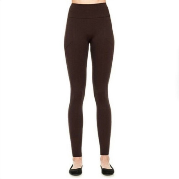 red hot spanx leggings